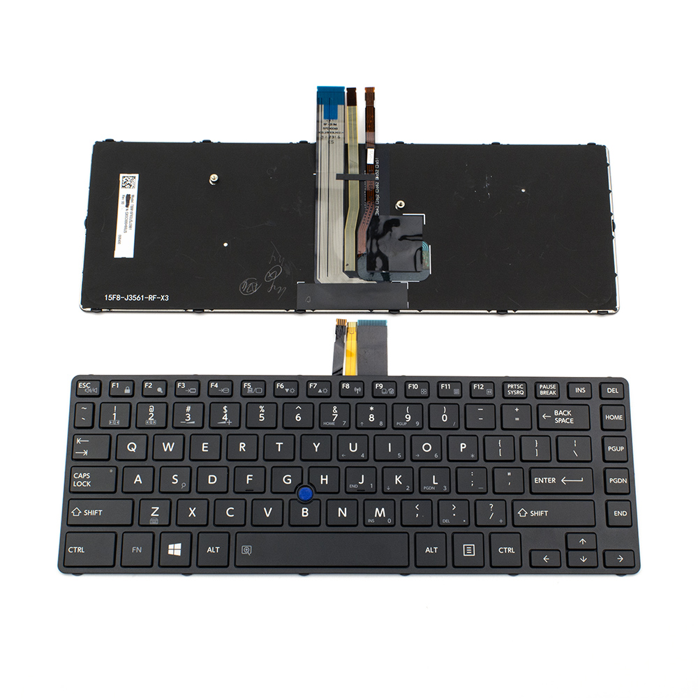 Клавиатура за лаптоп Toshiba Tecra A40-C A40-C1430 A40-C1440 Black Frame Black With Backlit / Черна с Черна Рамка и с Подсветка Оригинална | JAR Computers Клавиатура за лаптоп Toshiba Tecra A40-C A40-C1430 A40-C1440 Black Frame Black With Backlit / Черна с Черна Рамка и с Подсветка Оригинална