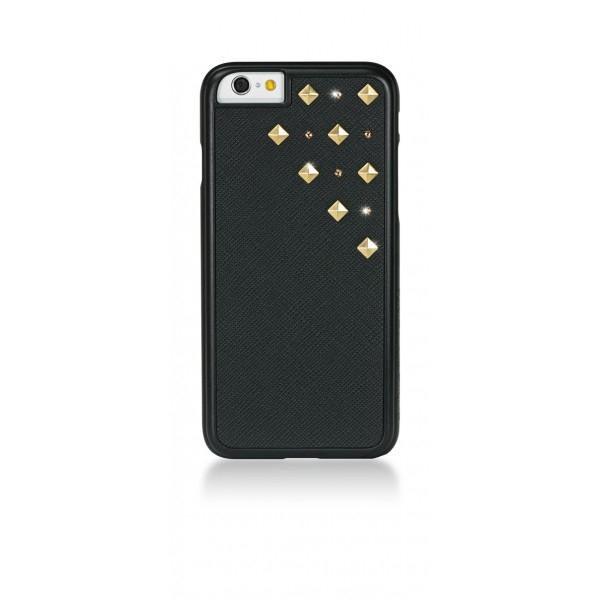 Кожен кейс с кристали Сваровски за iPhone 6, iPhone 6S - Bling My Thing Metallic Solar Flare (черен) | JAR Computers Кожен кейс с кристали Сваровски за iPhone 6, iPhone 6S - Bling My Thing Metallic Solar Flare (черен)