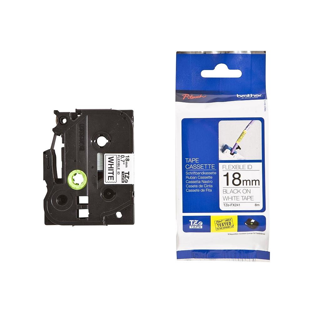 ЛЕНТА ЗА ЕТИКЕТНИ ПРИНТЕРИ BROTHER ТИП TZE FLEXI - 1,8 mm x 8 m - BLACK ON WHITE FLEXIBLE ID - PN TZEFX241 (TZE-FX241) | JAR Computers ЛЕНТА ЗА ЕТИКЕТНИ ПРИНТЕРИ BROTHER ТИП TZE FLEXI - 1,8 mm x 8 m - BLACK ON WHITE FLEXIBLE ID - PN TZEFX241 (TZE-FX241)