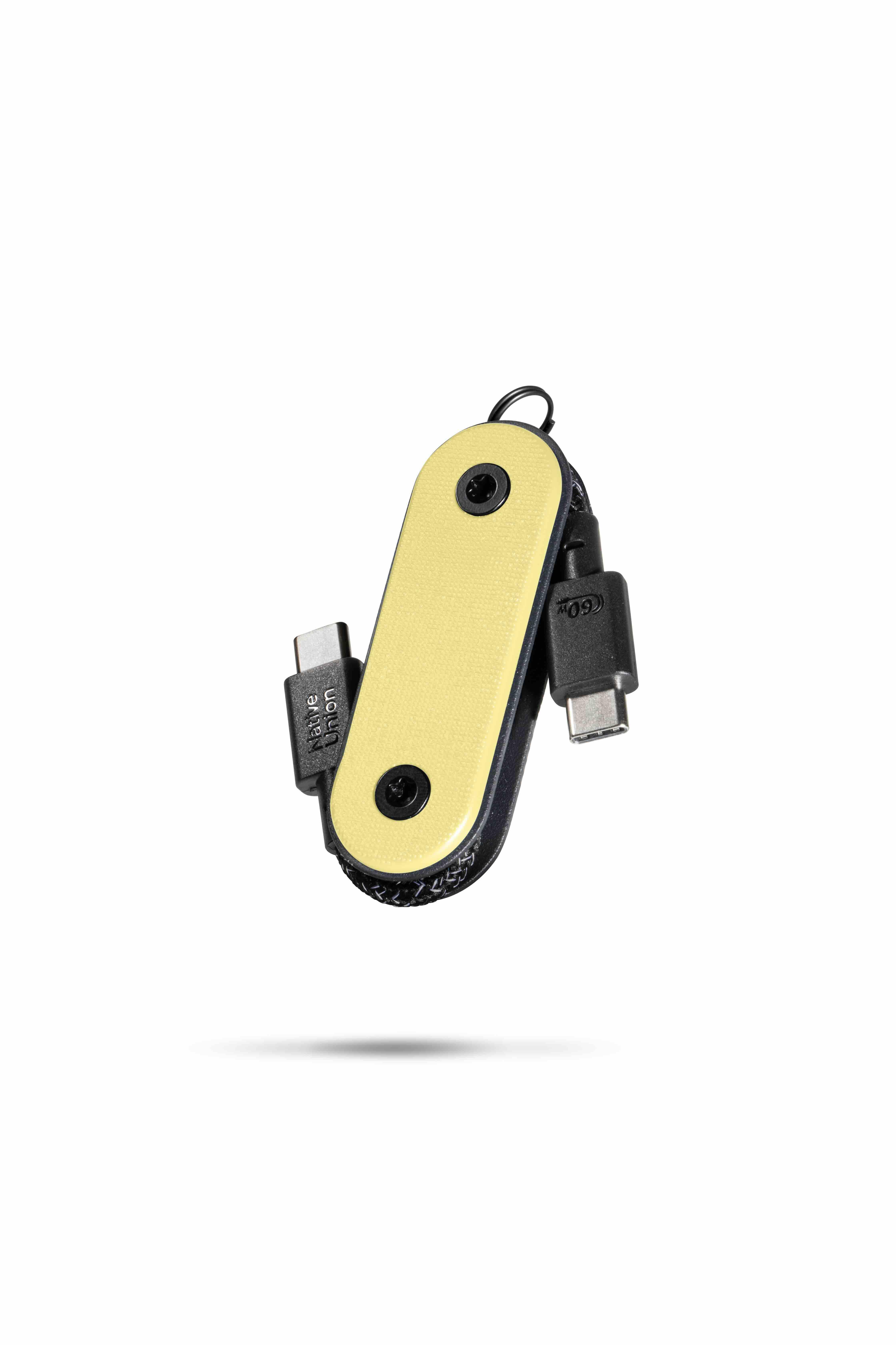 Native Union Pocket USB-C to USB-C Cable - Lemon | JAR Computers Native Union Pocket USB-C to USB-C Cable - Lemon