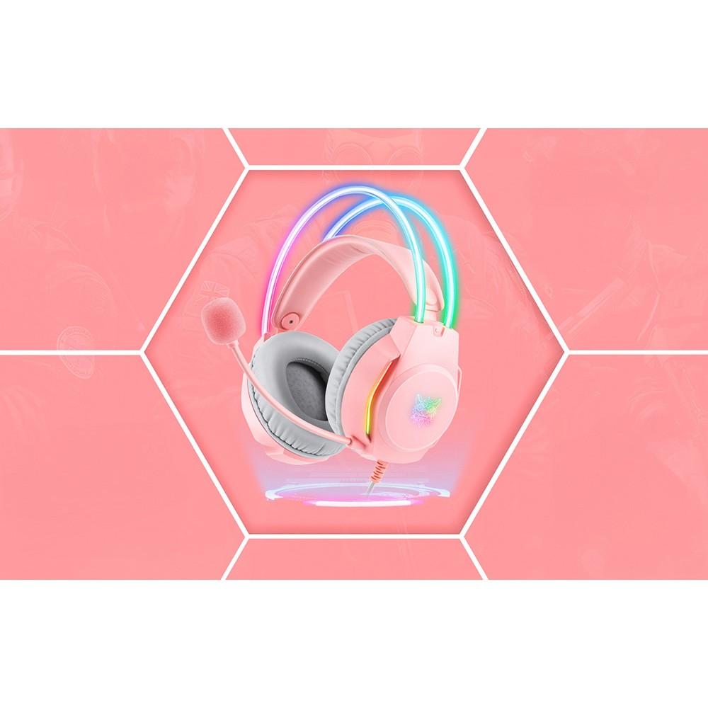 Onikuma X26 Gaming Headphones - USB гейминг слушалки с микрофон за PC (розов) | JAR Computers Onikuma X26 Gaming Headphones - USB гейминг слушалки с микрофон за PC (розов)
