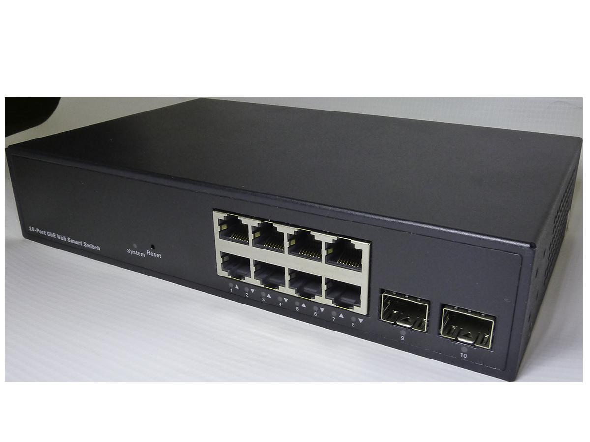 Оптичен суич 10-портa Layer 2 smart+ gigabit GS1510