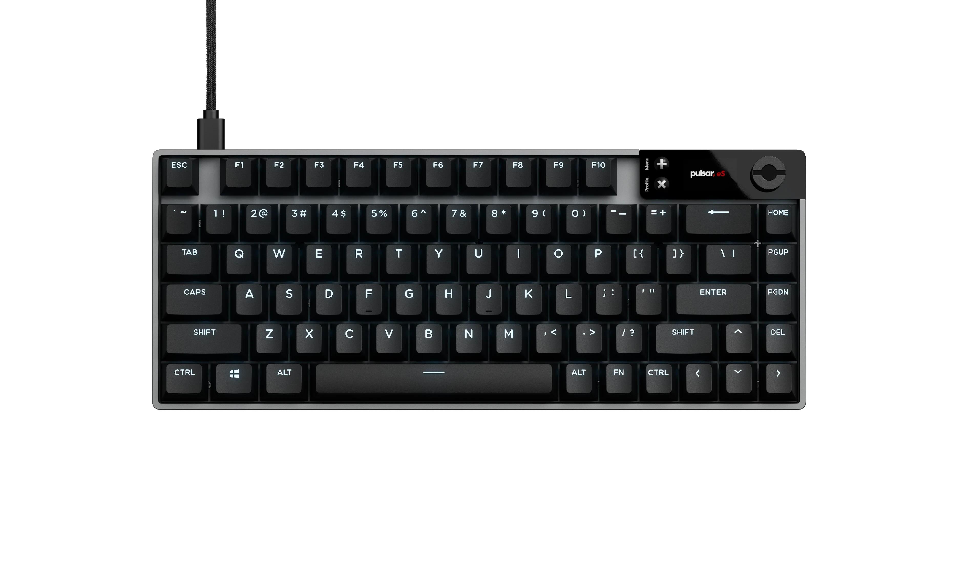 Pulsar професионална геймърска механична клавиатура Professional Gaming Mechanical Keyboard eS HE 70 ANSI Black - 8K, RGB | JAR Computers Pulsar професионална геймърска механична клавиатура Professional Gaming Mechanical Keyboard eS HE 70 ANSI Black - 8K, RGB