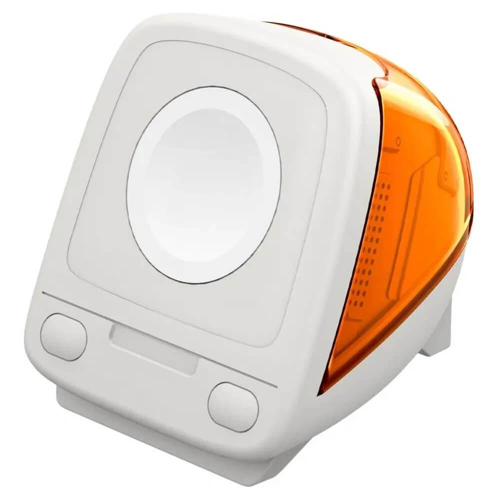 Силиконова винтидж поставка с формата на iMac G3 за Apple Watch 42мм, 44мм, 45мм, 46мм, Ultra 49мм - Spigen Classic C1 Apple Watch Silicone Stand (оранжев) | JAR Computers Силиконова винтидж поставка с формата на iMac G3 за Apple Watch 42мм, 44мм, 45мм, 46мм, Ultra 49мм - Spigen Classic C1 Apple Watch Silicone Stand (оранжев)