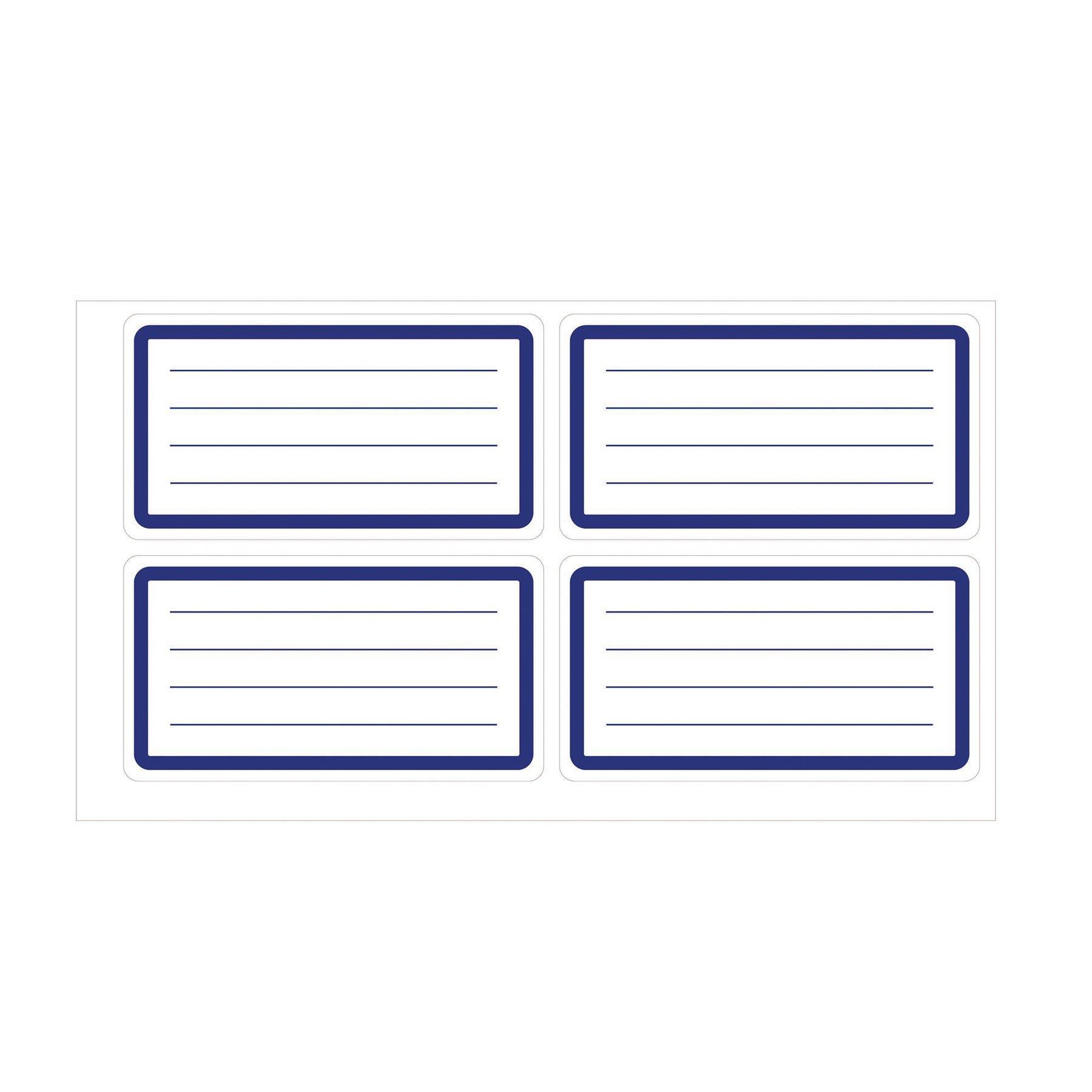 Top Office Самозалепващи се етикети, ученически, бели, 40 броя