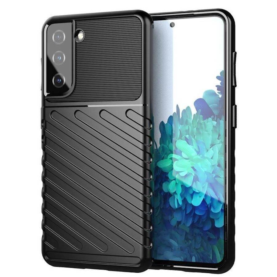 Удароустойчив силиконов (TPU) калъф за Samsung Galaxy S22 - Thunder Rugged TPU Case (черен) | JAR Computers Удароустойчив силиконов (TPU) калъф за Samsung Galaxy S22 - Thunder Rugged TPU Case (черен)