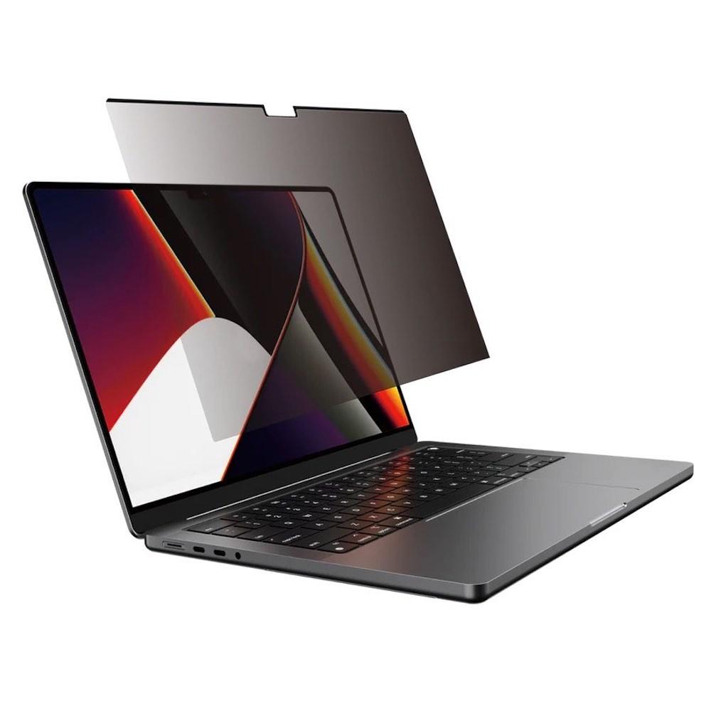 Защитно покритие с определен ъгъл на виждане за дисплея на MacBook Pro 14 M1 (2021), MacBook Pro 14 M2 (2023) - SwitchEasy EasyProtector Magnetic Privacy Screen Protector (черен-прозрачен) | JAR Computers Защитно покритие с определен ъгъл на виждане за дисплея на MacBook Pro 14 M1 (2021), MacBook Pro 14 M2 (2023) - SwitchEasy EasyProtector Magnetic Privacy Screen Protector (черен-прозрачен)
