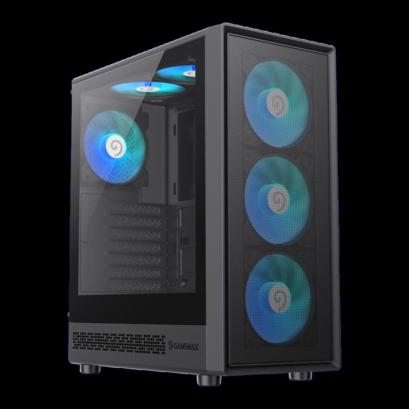 GameMax Computer Case Storm 2 Black, Storm 2 AW ATX Mid Tower PC Case, offering ample room | JAR Computers GameMax Computer Case Storm 2 Black, Storm 2 AW ATX Mid Tower PC Case, offering ample room
