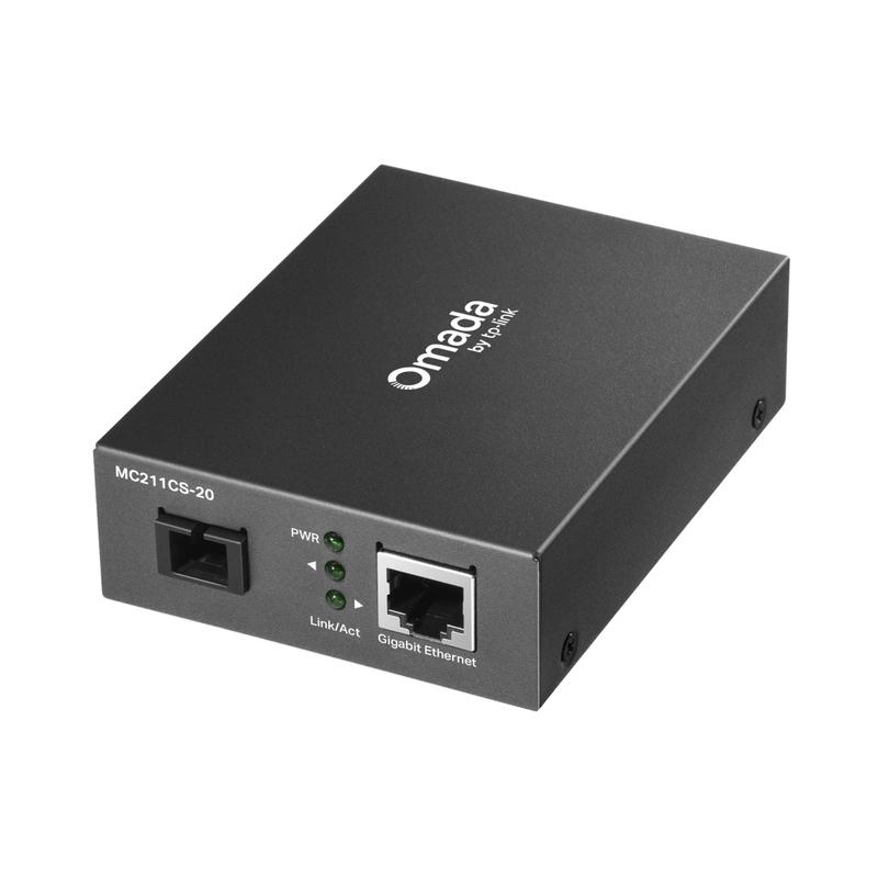 Gigabit WDM Media Converter - Omada by TP-Link MC211CS-20 | JAR Computers Gigabit WDM Media Converter - Omada by TP-Link MC211CS-20