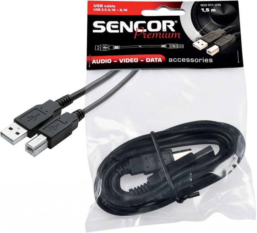 Кабел Sencor SCO 511-030 USB A/M-B/M 3m | JAR Computers Кабел Sencor SCO 511-030 USB A/M-B/M 3m