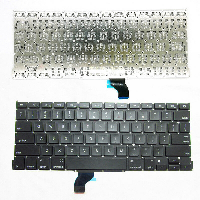 Клавиатура за лаптоп Apple MacBook Pro A1502 13.3" Черна Без Рамка (Малък Ентър) / Black Without Frame US | JAR Computers Клавиатура за лаптоп Apple MacBook Pro A1502 13.3" Черна Без Рамка (Малък Ентър) / Black Without Frame US