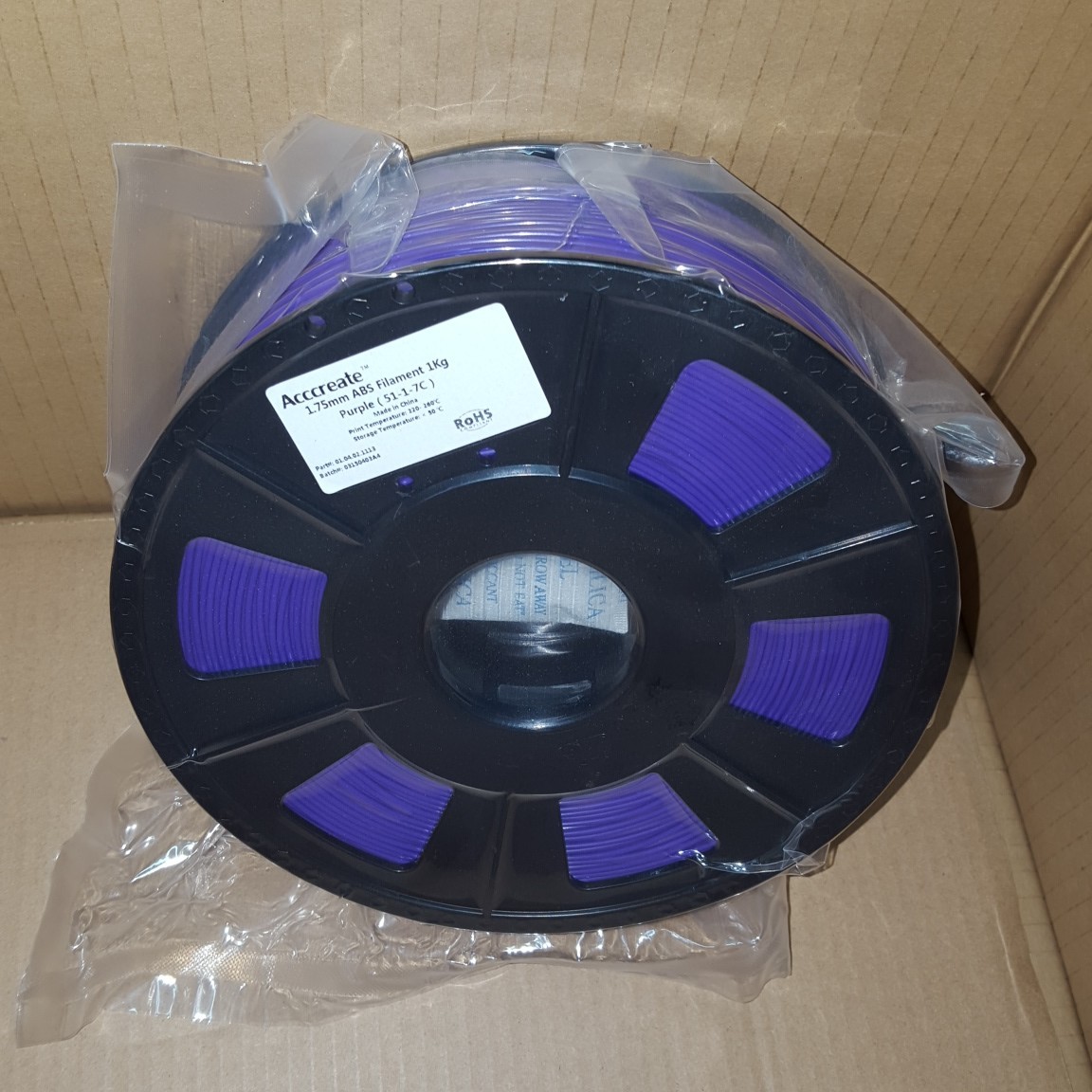Консуматив за 3D принтер, ABS, 1.0 кг, 1.75 мм, Purple / 51-1-7C