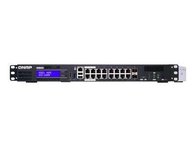 Мрежов суич QNAP QGD-1600P - switch - 16 ports - smart - rack-mountable