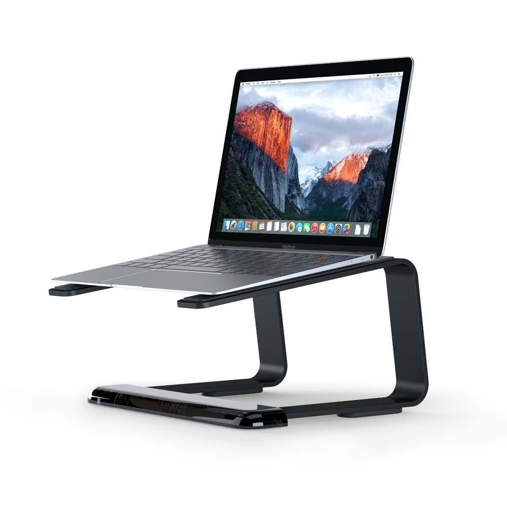 Настолна алуминиева поставка за MacBook и лаптопи - Griffin Elevator Computer Laptop Stand (черна) | JAR Computers Настолна алуминиева поставка за MacBook и лаптопи - Griffin Elevator Computer Laptop Stand (черна)