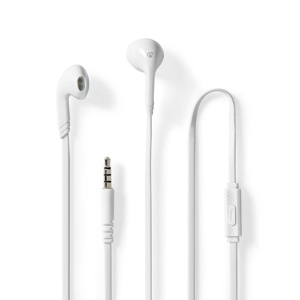 Nedis In-ear Handsfree with 3.5mm Plug White (HPWD2021WT) (NEDHPWD2021WT)