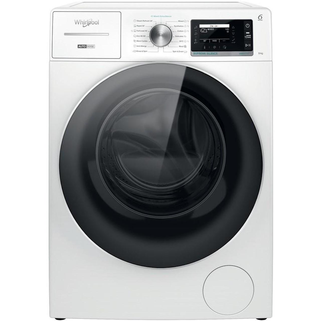 Пералня Whirlpool W8 99AD SILENCE EE , 1400 об./мин., 9.00 kg, A , Бял