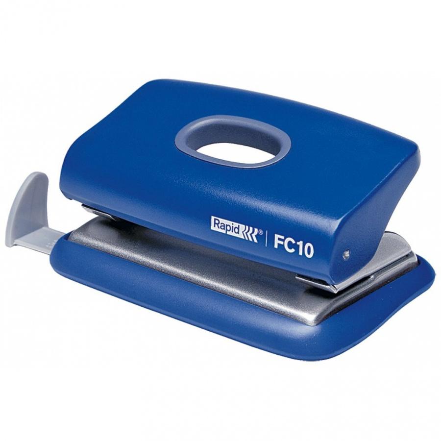 Перфоратор Rapid FC10, за 10 л.(80 г), с ограничител, 104x49x72 мм, ABS + метал, син | JAR Computers Перфоратор Rapid FC10, за 10 л.(80 г), с ограничител, 104x49x72 мм, ABS + метал, син