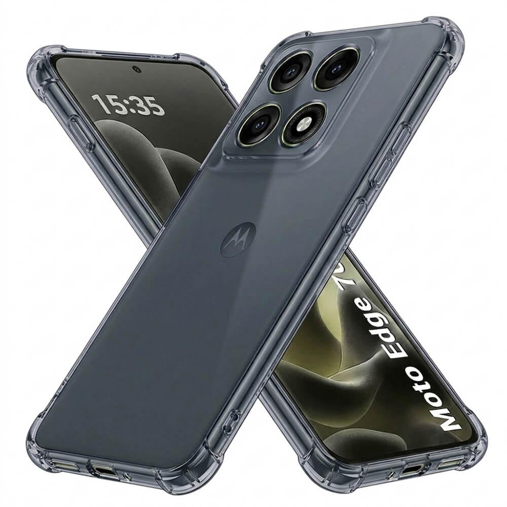 Удароустойчив силиконов (TPU) калъф за Motorola Edge 70 Pro - Techsuit Shockproof Clear Silicone Case (черен-прозрачен) | JAR Computers Удароустойчив силиконов (TPU) калъф за Motorola Edge 70 Pro - Techsuit Shockproof Clear Silicone Case (черен-прозрачен)
