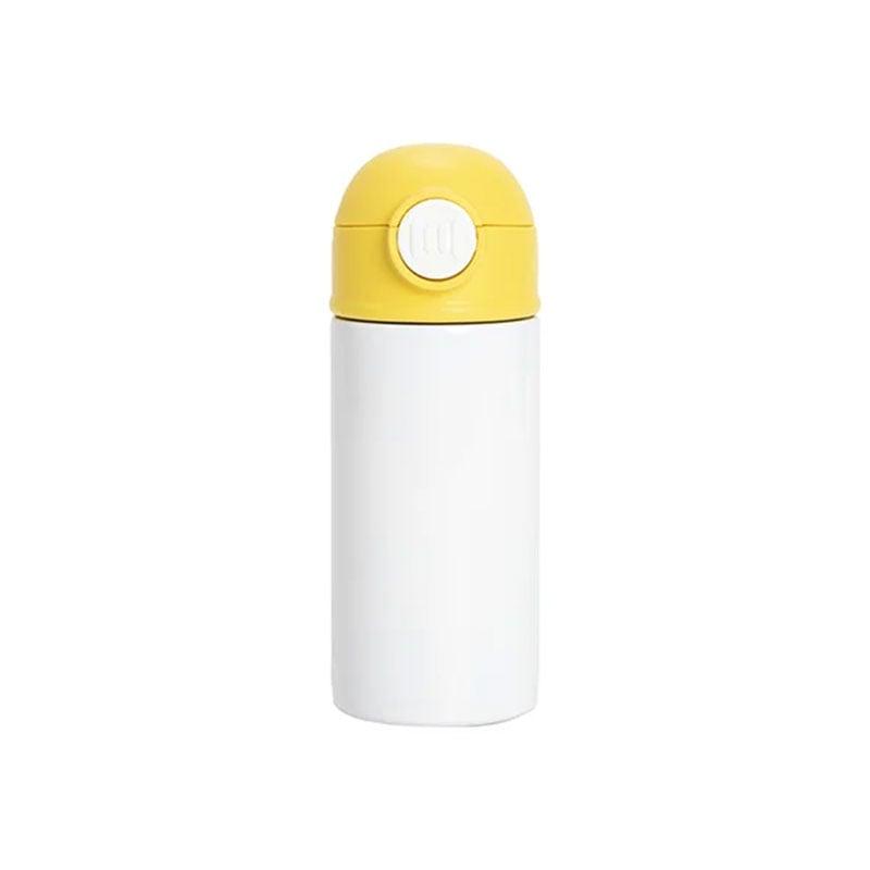 BESTSUB Бутилка, детска, с капак и сламка, 360 ml, бяло-жълта | JAR Computers BESTSUB Бутилка, детска, с капак и сламка, 360 ml, бяло-жълта