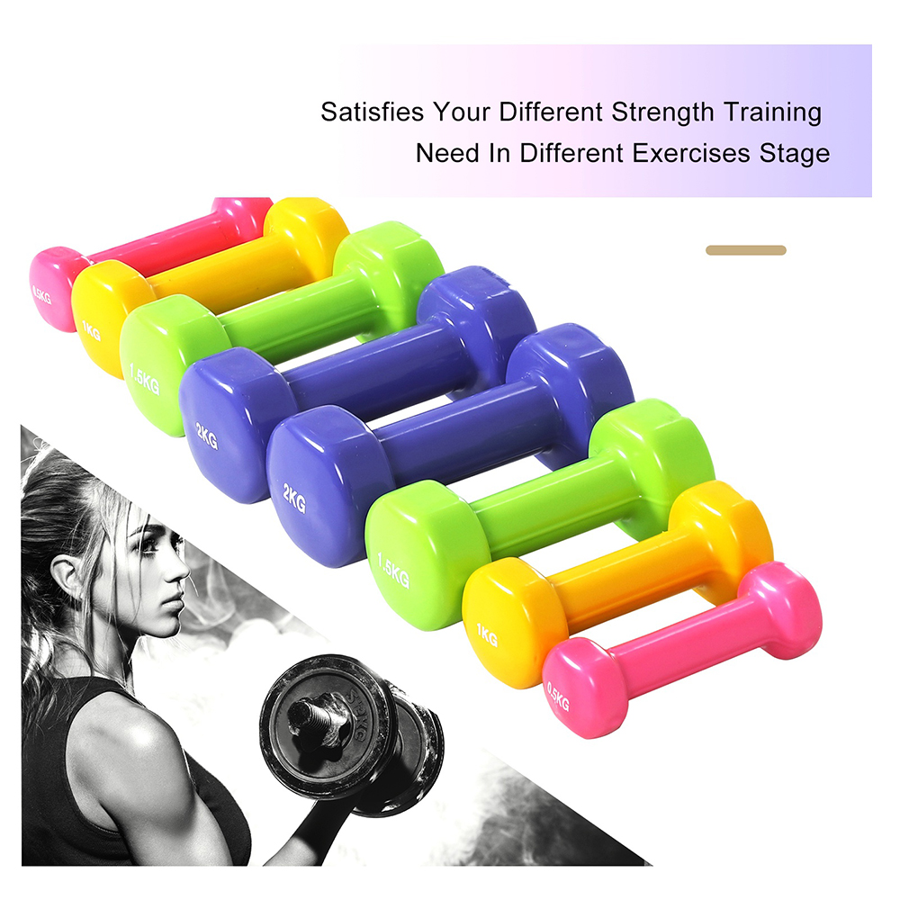 HomCom Weights Dumbbells 0,5kg, 1kg, 1,5kg, 2kg (A91-077) (HOMA91-077)