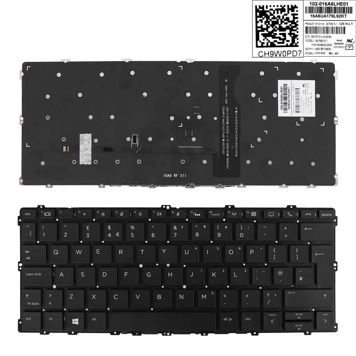 Клавиатура за лаптоп HP EliteBook 1030 G2 X360 Черна Без Рамка С Подсветка С Голям Ентър / Black Without Frame With Backlit UK | JAR Computers Клавиатура за лаптоп HP EliteBook 1030 G2 X360 Черна Без Рамка С Подсветка С Голям Ентър / Black Without Frame With Backlit UK