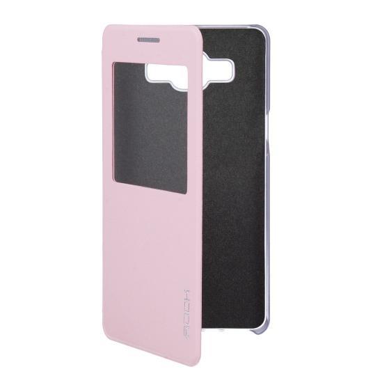 Кожен калъф и поставка за Samsung Galaxy A5 - Rock Side Flip Case Uni Series Preview (розов) | JAR Computers Кожен калъф и поставка за Samsung Galaxy A5 - Rock Side Flip Case Uni Series Preview (розов)