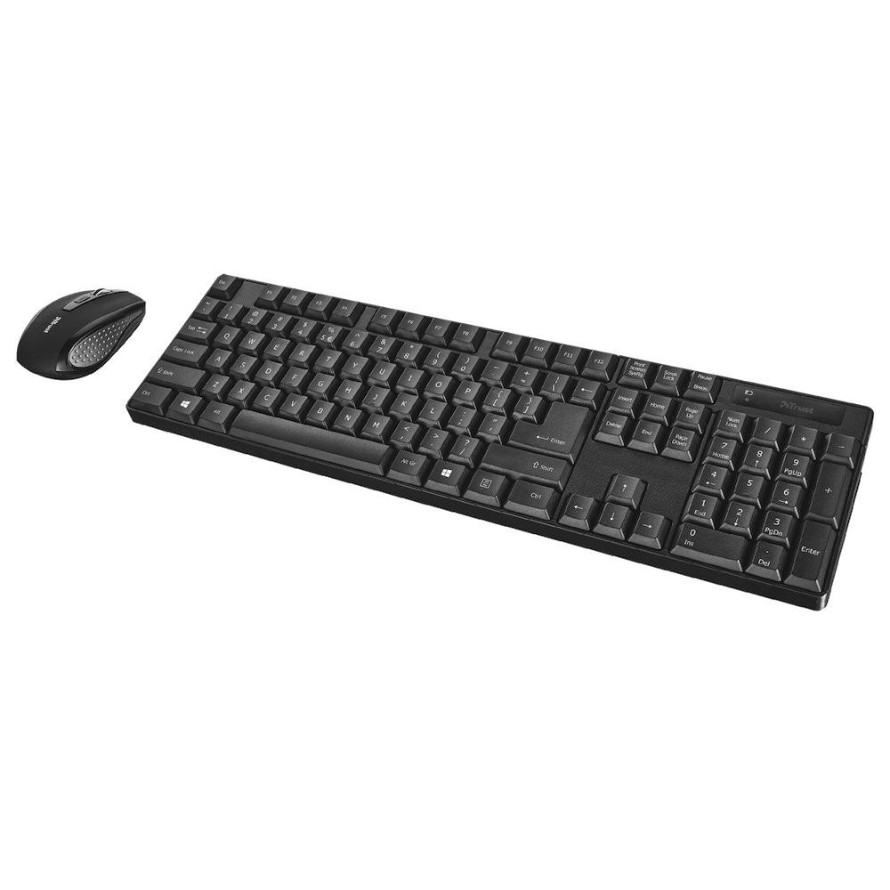 Комплект безжични клавиатура и мишка - Trust Ximo Wireless Keyboard and Mouse Set (черен) | JAR Computers Комплект безжични клавиатура и мишка - Trust Ximo Wireless Keyboard and Mouse Set (черен)