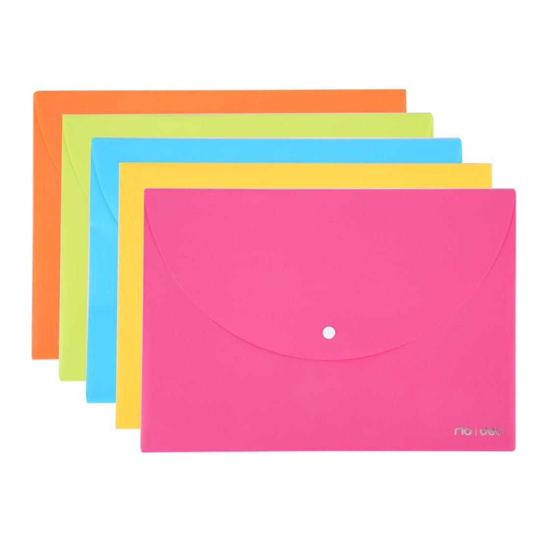 Папка с копче Deli Rio E38131, A4, PP 180 mic, мат, жълта | JAR Computers Папка с копче Deli Rio E38131, A4, PP 180 mic, мат, жълта