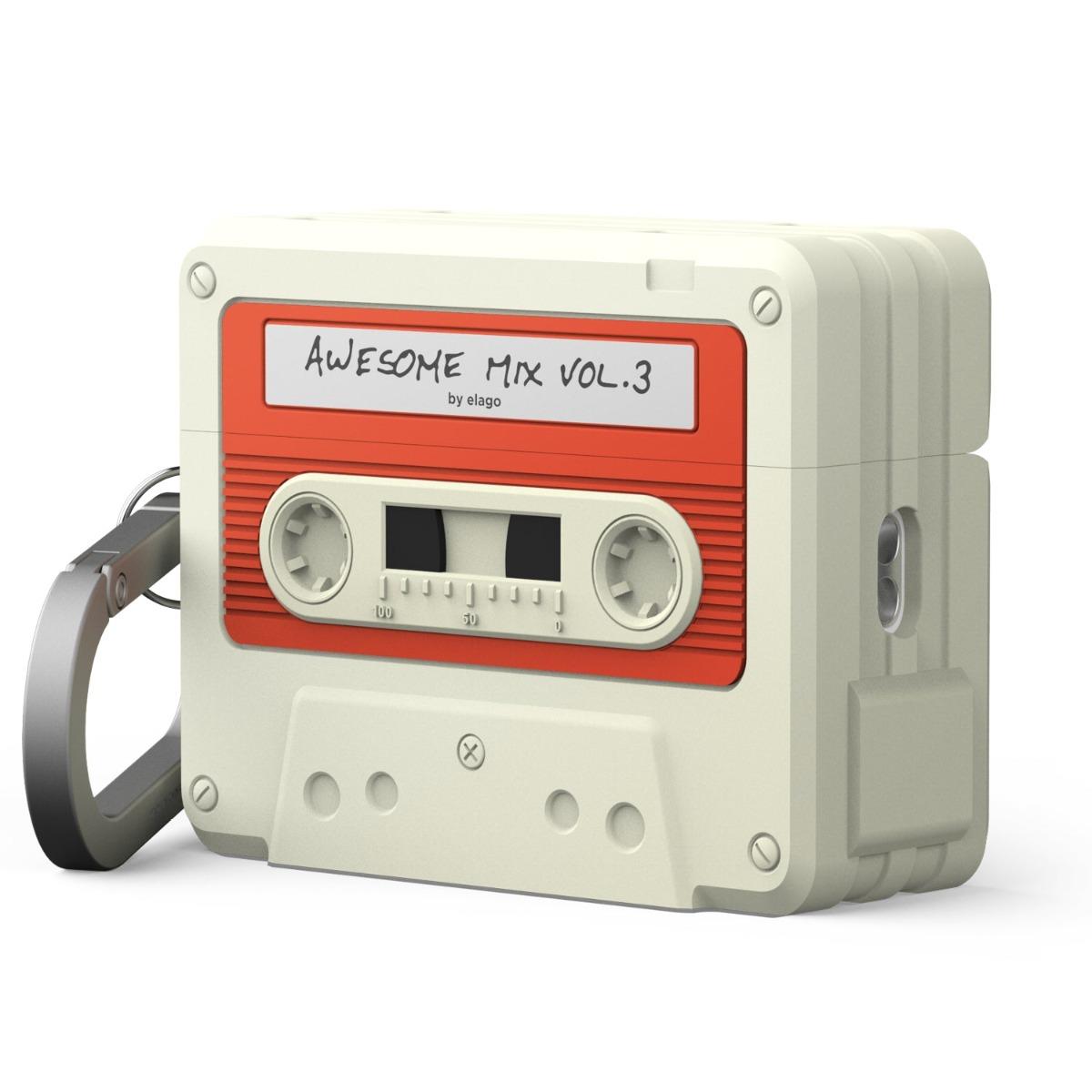 Силиконов калъф за Apple AirPods Pro 3 - Elago Cassette Tape Case (бял) | JAR Computers Силиконов калъф за Apple AirPods Pro 3 - Elago Cassette Tape Case (бял)