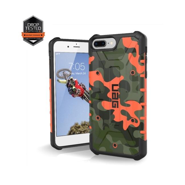 Удароустойчив хибриден кейс за iPhone 8 Plus, iPhone 7 Plus - Urban Armor Gear Pathfinder (оранжев-камуфлаж) | JAR Computers Удароустойчив хибриден кейс за iPhone 8 Plus, iPhone 7 Plus - Urban Armor Gear Pathfinder (оранжев-камуфлаж)
