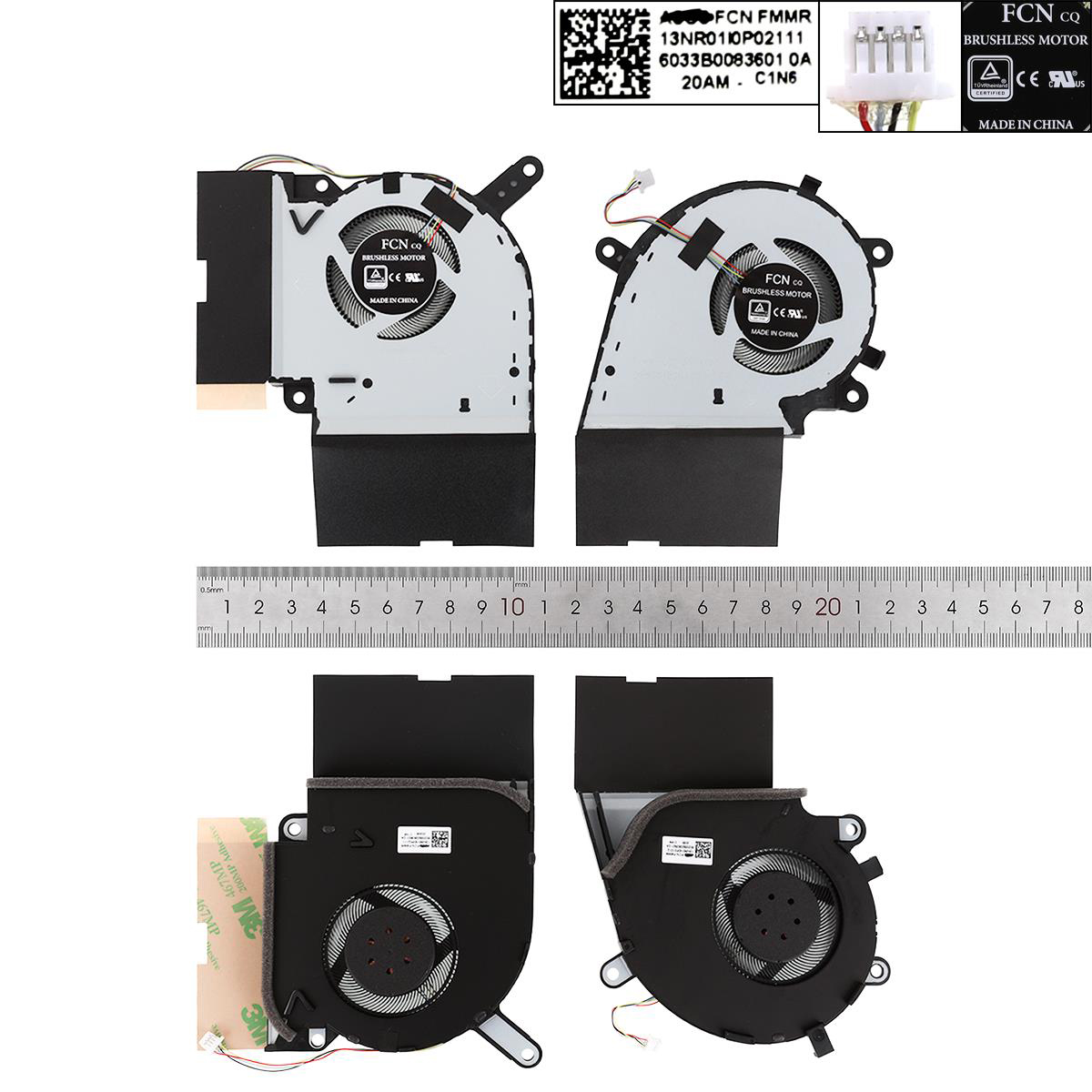 Вентилатор за лаптоп (CPU + GPU Fan) Asus Scar III ROG Strix G531GW G731GW G731GU G731GV G712LU,5V Ляв + Десен / Left + Right | JAR Computers Вентилатор за лаптоп (CPU + GPU Fan) Asus Scar III ROG Strix G531GW G731GW G731GU G731GV G712LU,5V Ляв + Десен / Left + Right