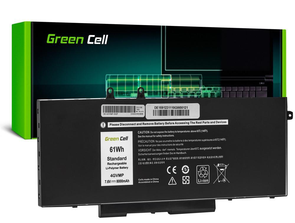 Батерия за лаптоп Dell Latitude 5400 5410 5500 5510 Precision 3540 3550 4GVMP 7,4V 8000mAh GREEN CELL | JAR Computers Батерия за лаптоп Dell Latitude 5400 5410 5500 5510 Precision 3540 3550 4GVMP 7,4V 8000mAh GREEN CELL