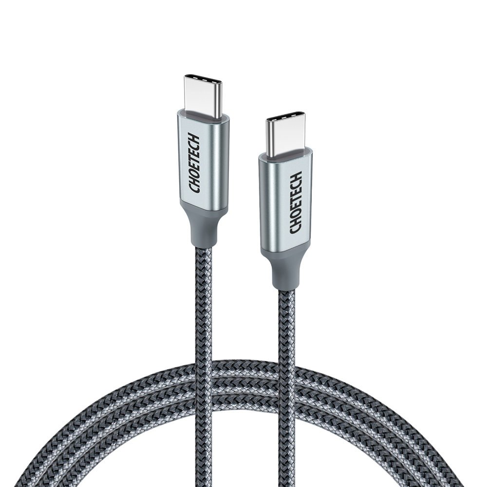 Choetech USB-C to USB-C Fast Charging Cable 100W - USB-C към USB-C кабел за устройства с USB-C порт (180 см) (черен)
