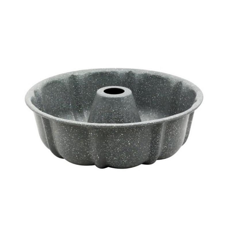 Форма за кекс Voltz V51223GA, 25.5x8.5 см, Мраморно покритие, Въглеродна стомана, Сив