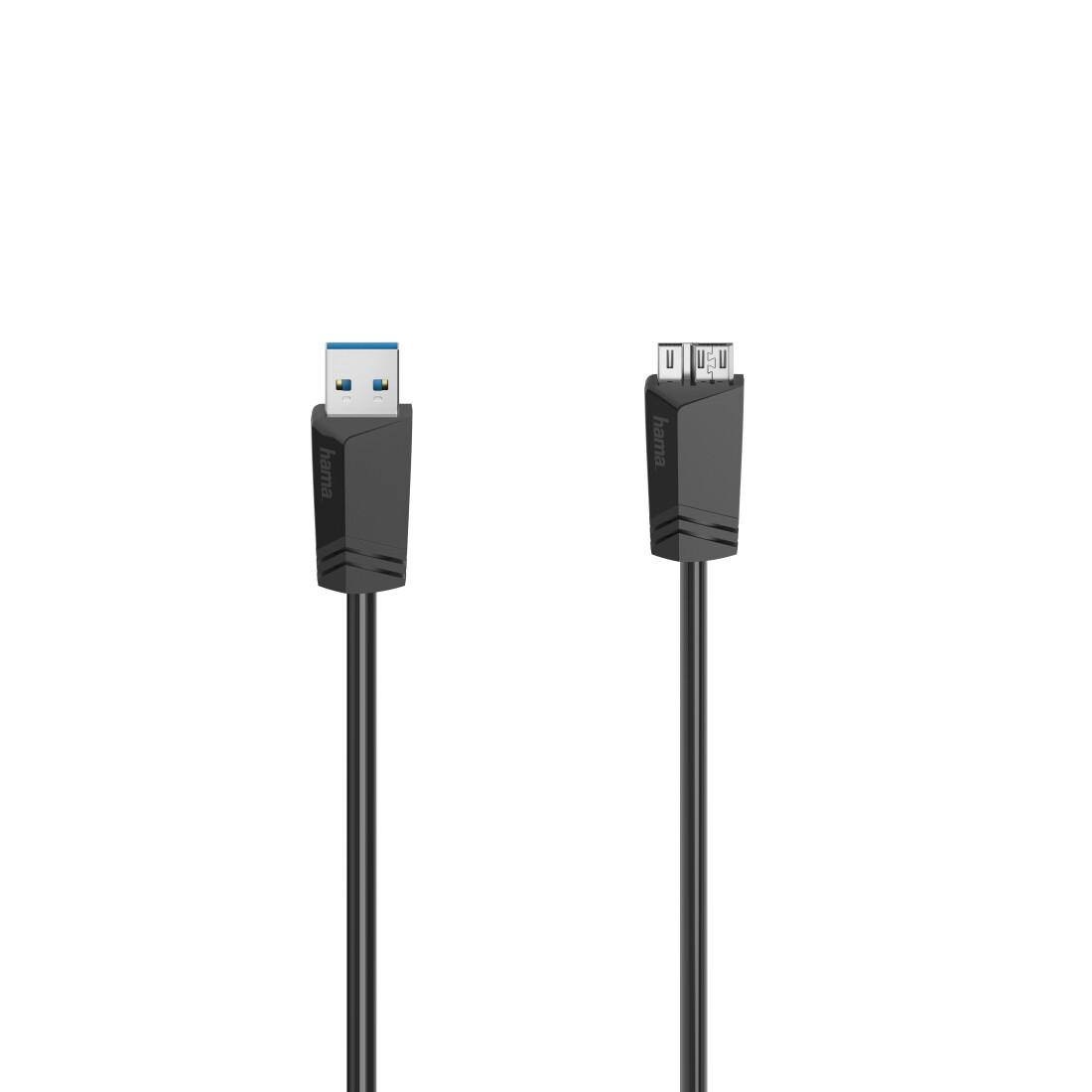 Hama 00200627 USB кабел 1,5 м Micro-USB A USB A 5 Гбит/с Черен