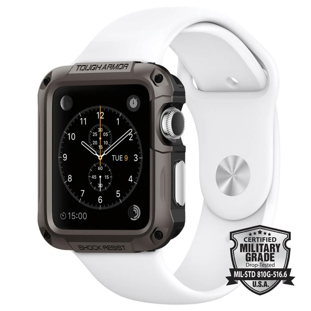 Хибриден кейс с най-висока степен на защита за Apple Watch 42 мм - Spigen Tough Armor Case (черен) | JAR Computers Хибриден кейс с най-висока степен на защита за Apple Watch 42 мм - Spigen Tough Armor Case (черен)