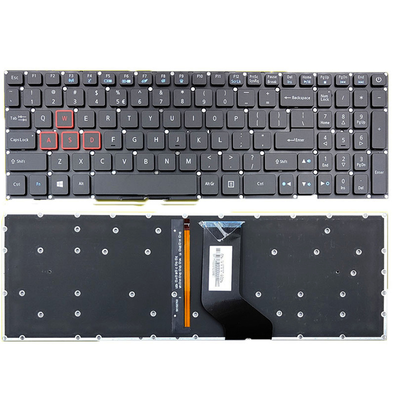 Клавиатура за Acer Predator Helios 300 G3-571 G3-572 PH315-51 PH317-51 Черна Без Рамка С Подсветка US/UK | JAR Computers Клавиатура за Acer Predator Helios 300 G3-571 G3-572 PH315-51 PH317-51 Черна Без Рамка С Подсветка US/UK