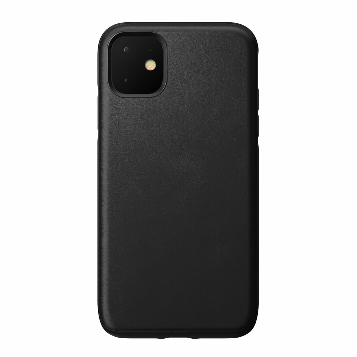 Кожен (естествена кожа) кейс за iPhone 11 - Nomad Leather Rugged Case (черен) | JAR Computers Кожен (естествена кожа) кейс за iPhone 11 - Nomad Leather Rugged Case (черен)