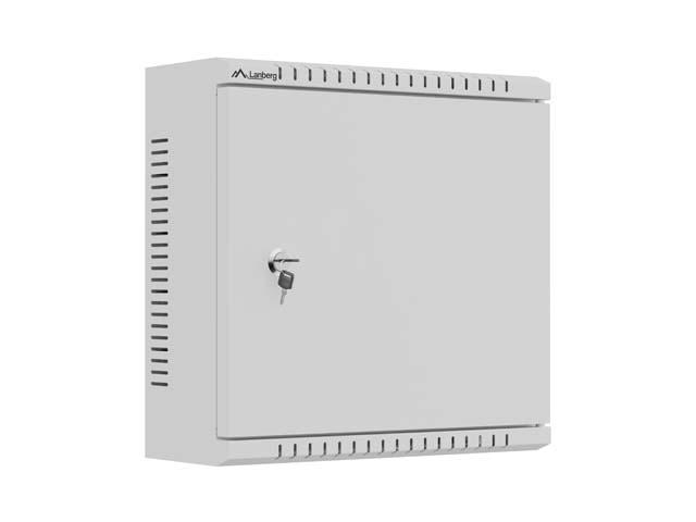 Lanberg TPR 10" Installation Enclosure with Mesh Plate 340 x 340 x 140 Grey (Assembled)