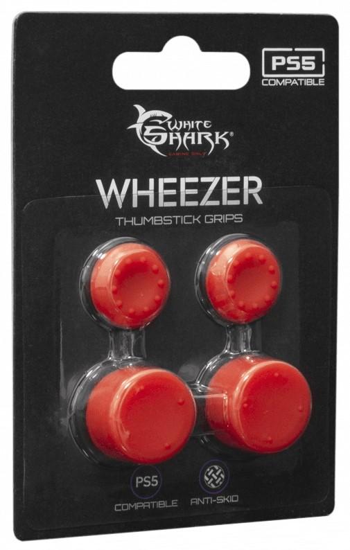 Силиконови тапи White Shark - Wheezer, червени (PS5) | JAR Computers Силиконови тапи White Shark - Wheezer, червени (PS5)