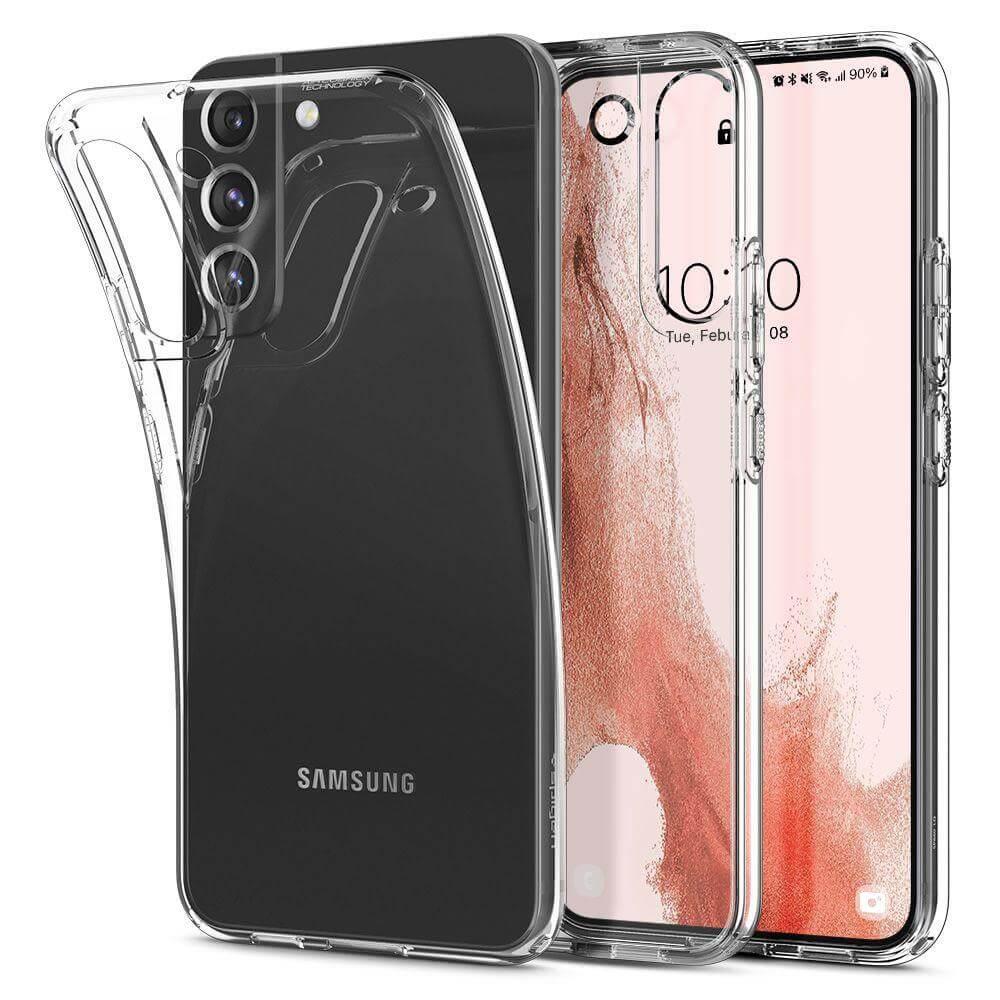 Тънък силиконов (TPU) калъф за Samsung Galaxy S22 - Spigen Liquid Crystal Case (прозрачен) | JAR Computers Тънък силиконов (TPU) калъф за Samsung Galaxy S22 - Spigen Liquid Crystal Case (прозрачен)