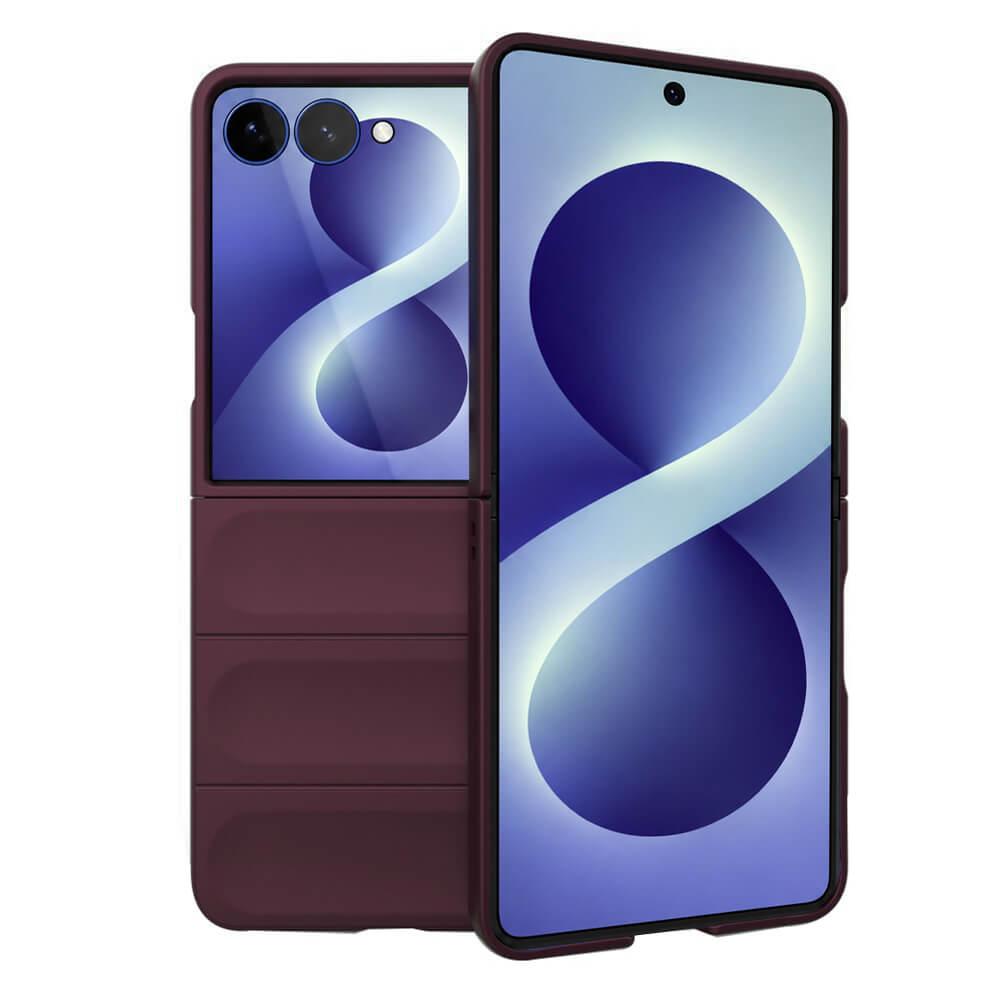 Удароустойчив поликарбонатов кейс за Samsung Galaxy Z Flip8 - Techsuit Magic Shield Hard Case (бордо) | JAR Computers Удароустойчив поликарбонатов кейс за Samsung Galaxy Z Flip8 - Techsuit Magic Shield Hard Case (бордо)