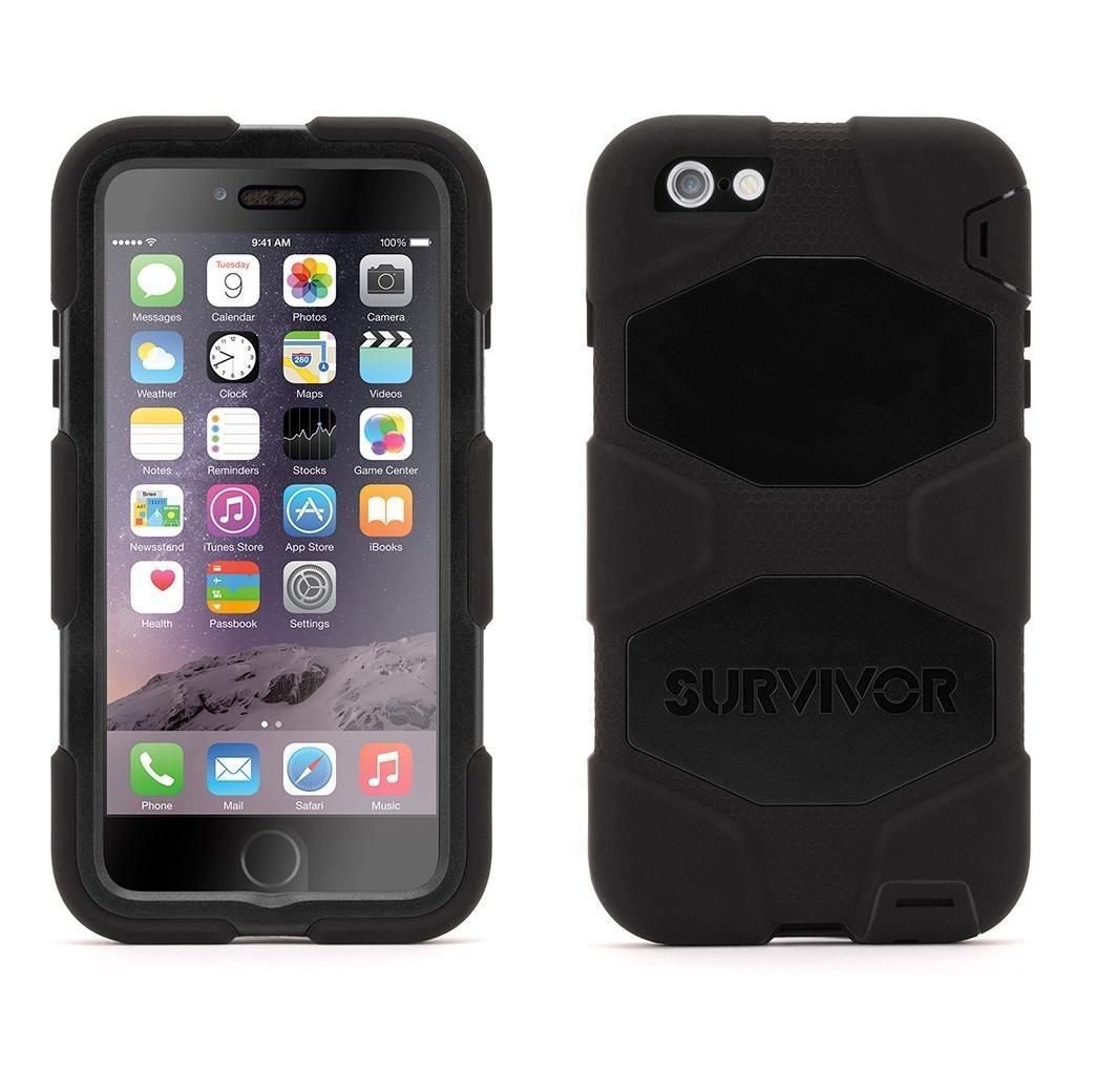Защита от най-висок клас за iPhone 6 Plus, iPhone 6S Plus - Griffin Survivor All-Terrain Extreme-Duty Case (черен) | JAR Computers Защита от най-висок клас за iPhone 6 Plus, iPhone 6S Plus - Griffin Survivor All-Terrain Extreme-Duty Case (черен)