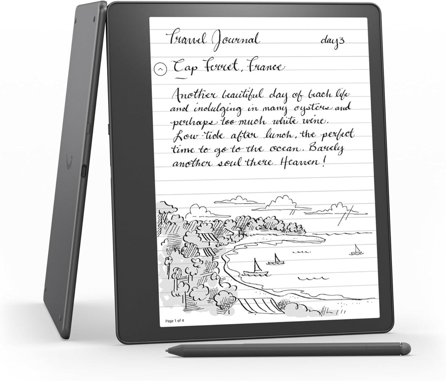 Amazon Kindle Scribe (2022) четец 16GB, 10.2", с включен Basic Pen в комплекта, Сив