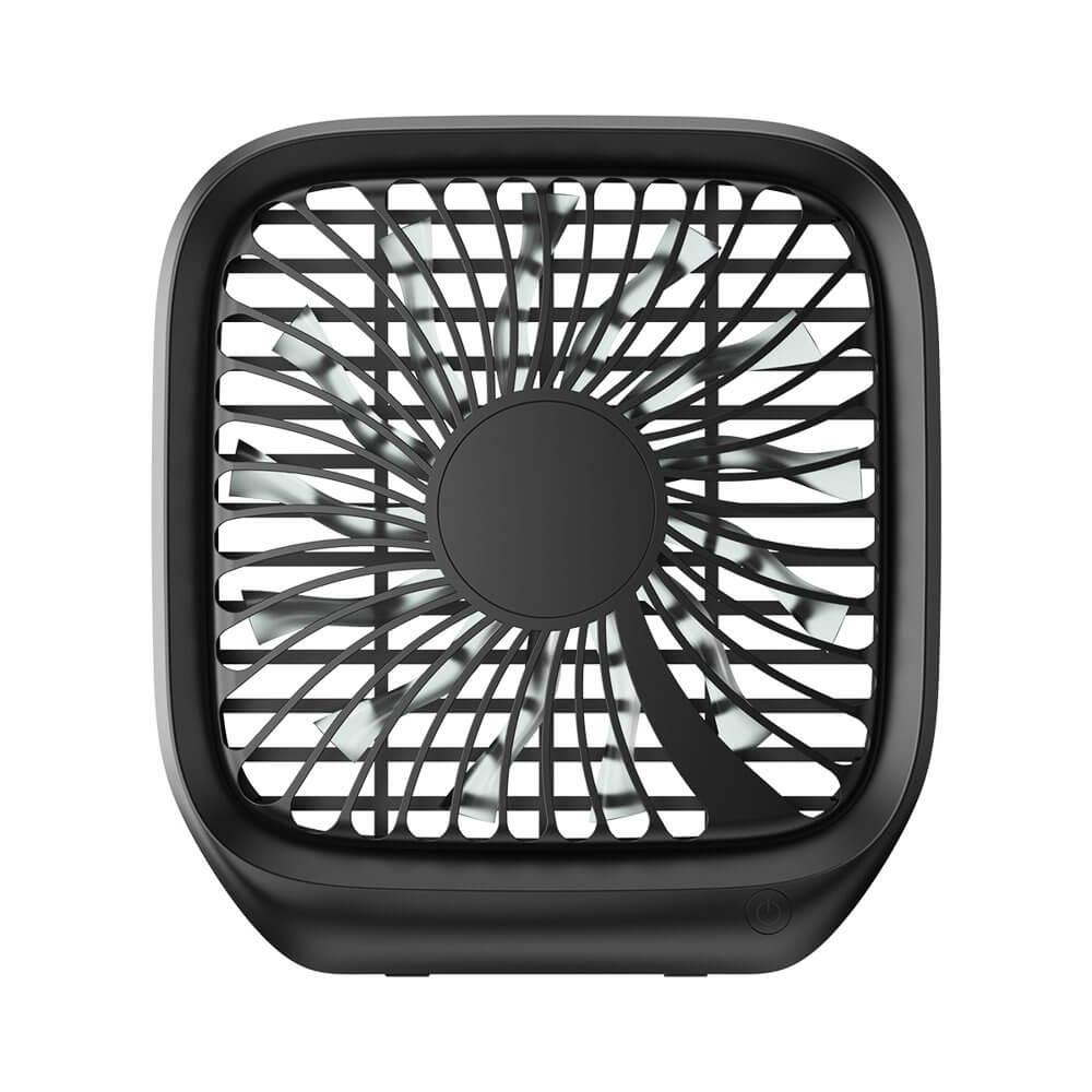 Baseus Foldable Vehicle Mounted Backseat Fan (CXZD-01) - USB вентилатор подходящ за използване в кола или в офиса (черен) | JAR Computers Baseus Foldable Vehicle Mounted Backseat Fan (CXZD-01) - USB вентилатор подходящ за използване в кола или в офиса (черен)