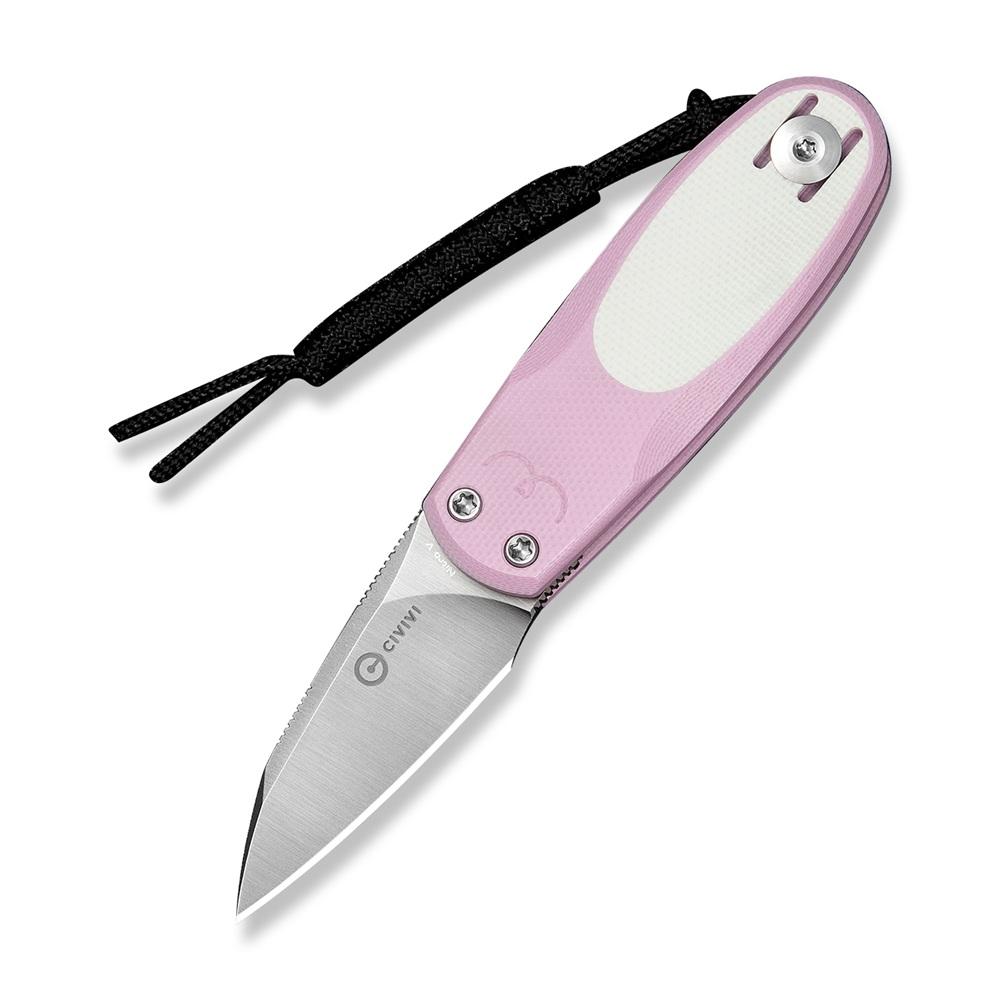 Джобен нож CIVIVI Purr Powder Pink & White G10 | JAR Computers Джобен нож CIVIVI Purr Powder Pink & White G10