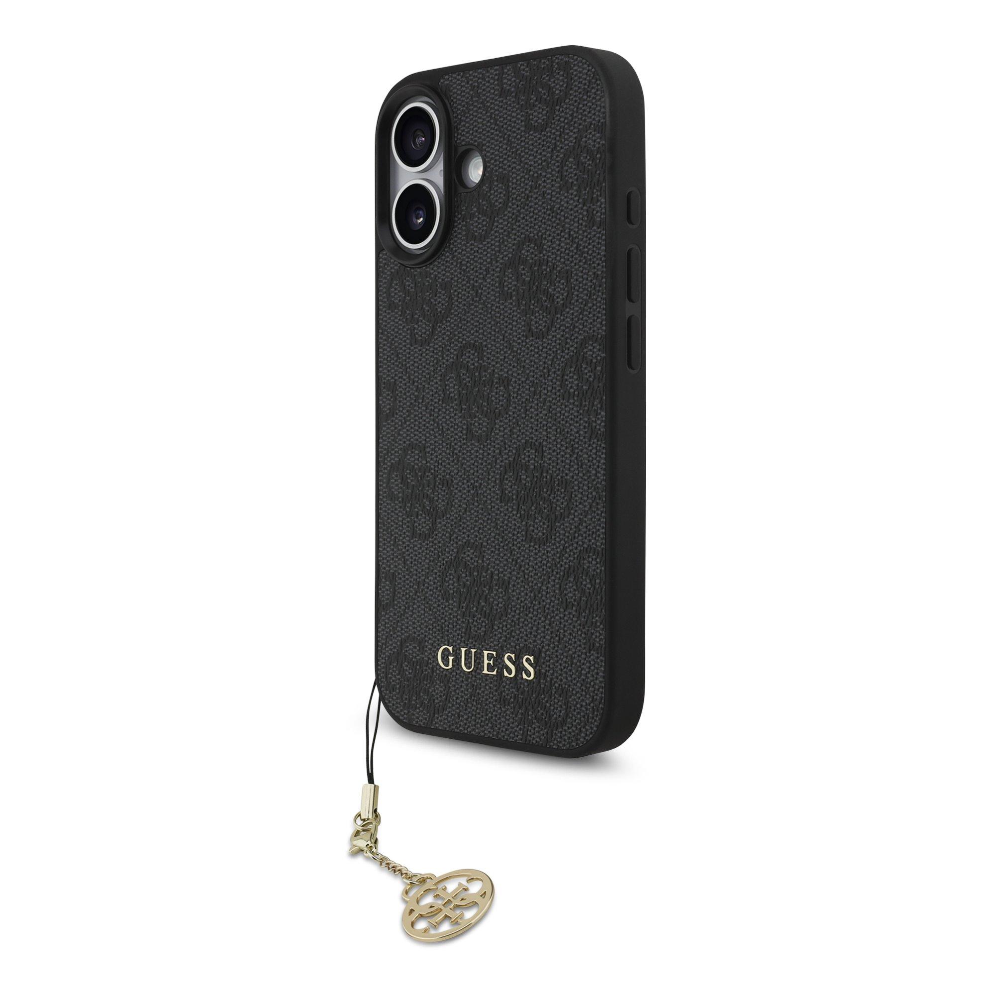 GUESS Калъф Apple iPhone 17, 4G Charm Tone on Tone, сив - GUHMP17SGF4GCK | JAR Computers GUESS Калъф Apple iPhone 17, 4G Charm Tone on Tone, сив - GUHMP17SGF4GCK