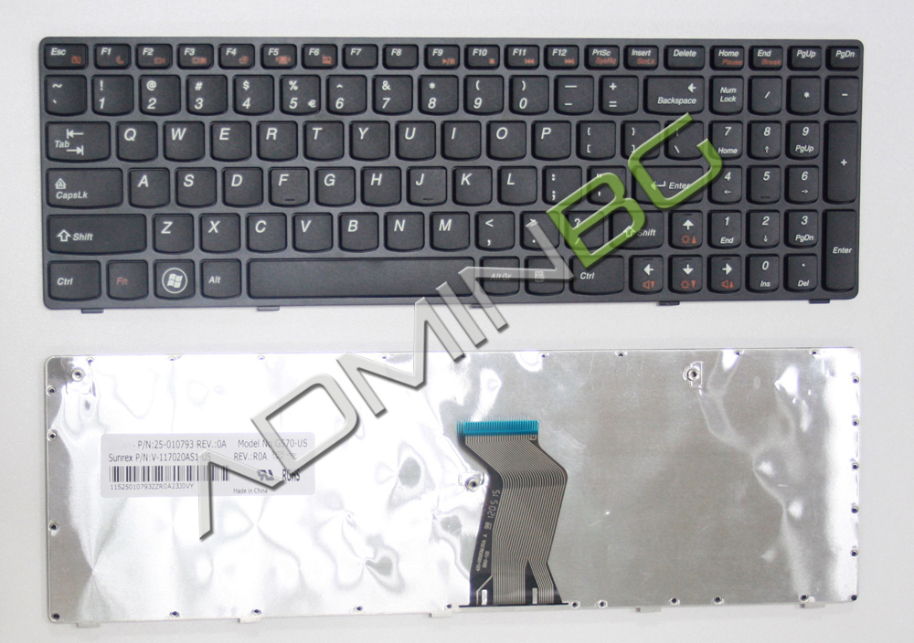 Клавиатура за лаптоп Lenovo IdeaPadG570 G575 Z560 Z565 G780 G780A G780AR G770 G770A Black Frame Black | JAR Computers Клавиатура за лаптоп Lenovo IdeaPadG570 G575 Z560 Z565 G780 G780A G780AR G770 G770A Black Frame Black
