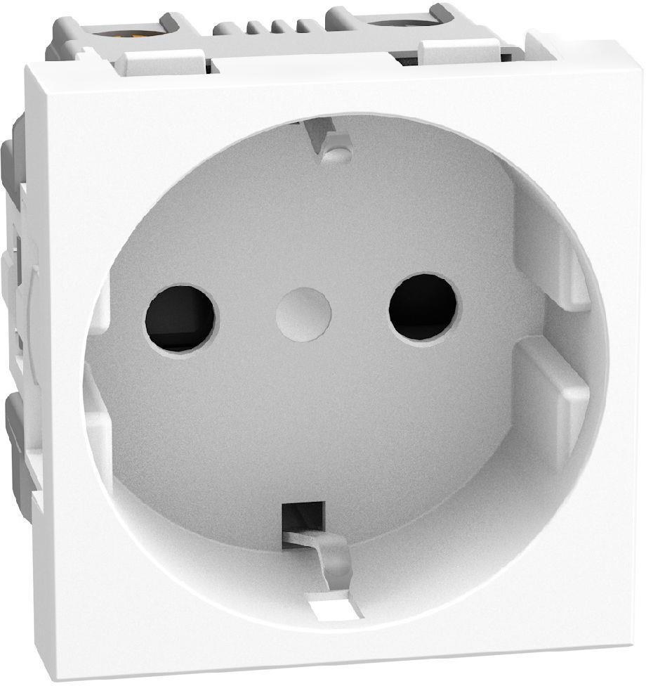 Контакт ШУКО 2P+E 16A с детска защита 2 мод. цвят Бял Light Now Bticino | JAR Computers Контакт ШУКО 2P+E 16A с детска защита 2 мод. цвят Бял Light Now Bticino