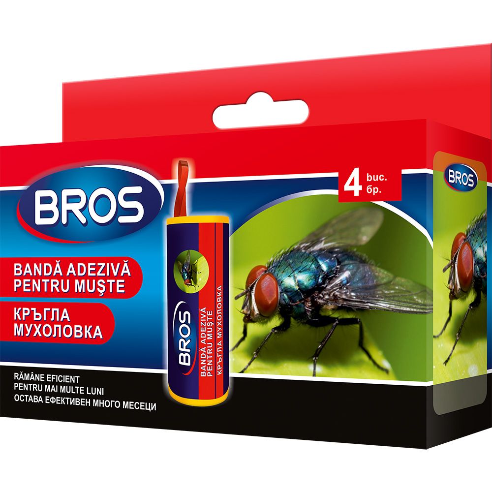 Лента за насекоми Bros опаковка 4 броя | JAR Computers Лента за насекоми Bros опаковка 4 броя